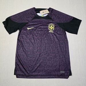 Nike ×CBF Brazil Futbol Soccer Jersey Mens Size Medium Goalkeeper Purple Leopard